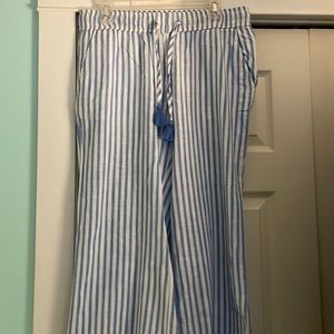 NWT Med Stripe Pull On Pant Bayside Blue